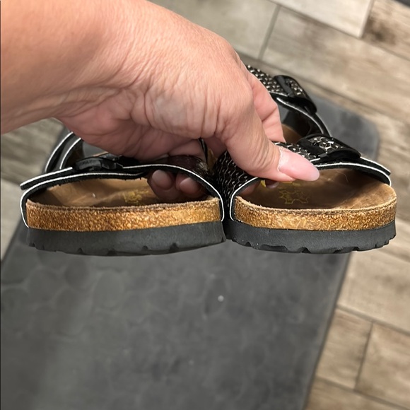 Papillio Black and Brown Sandals with Adjustable Straps - Picture 2 of 8